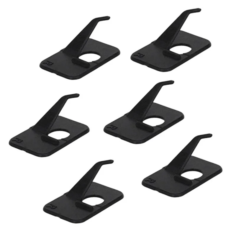 Self Adhesive Arrow Rest Right Hand Black 3*2*1cm For Recurve Bow 6pcs Portable Training Repalcement Accessory