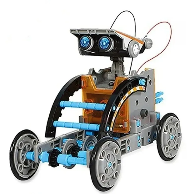 12-in-1 Education Solar Robot Toys -190 Pieces DIY Building Science Experiment Kit for Kids Aged 8-10 and Older,Solar Powered