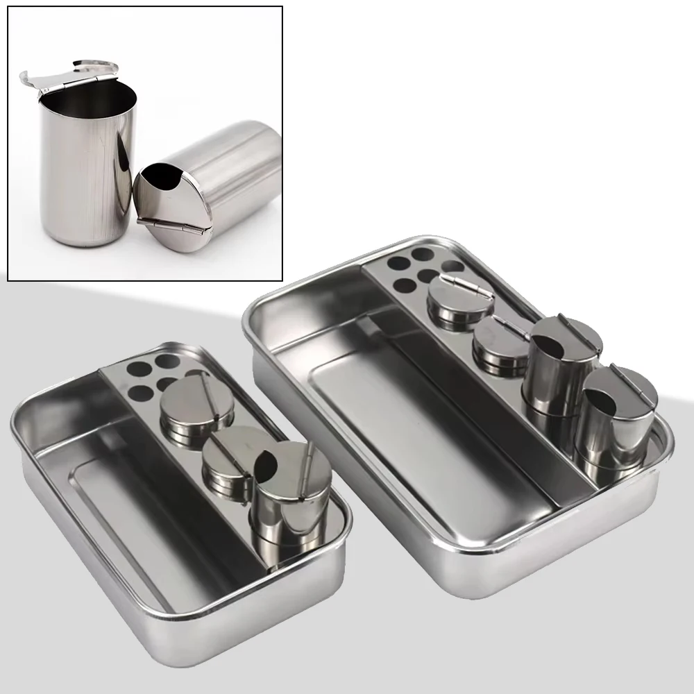 

Ящик для хранения стоматологических инструментов — лабораторный органайзер из нержавеющей стали с 3/4 бутылками и туалетной пластиной для предметов первой необходимости в стоматологической клинике