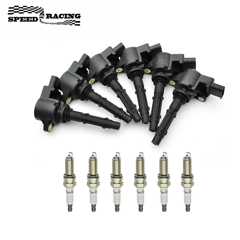 

19005267 68011844AA 2729060060 0001502780 1501980 6 Ignition Coil + Spark Plugs UF535 for 2006-2009 Mercedes-Benz CLK350 3.5L V6
