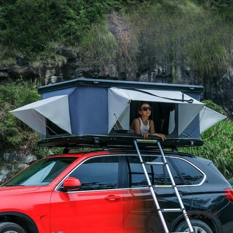 

Aluminum alloy car roof lift tent f room bed hard shell SUV automatic car tent free of construction