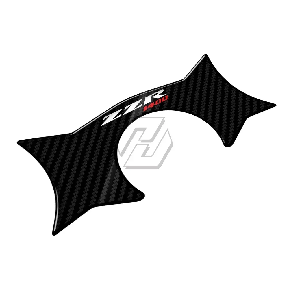 لكاواساكي ZZR1400 2006-2011 ثلاثية الأبعاد ألياف الكربون الثلاثي شجرة نير غطاء حامي خزان الوسادة