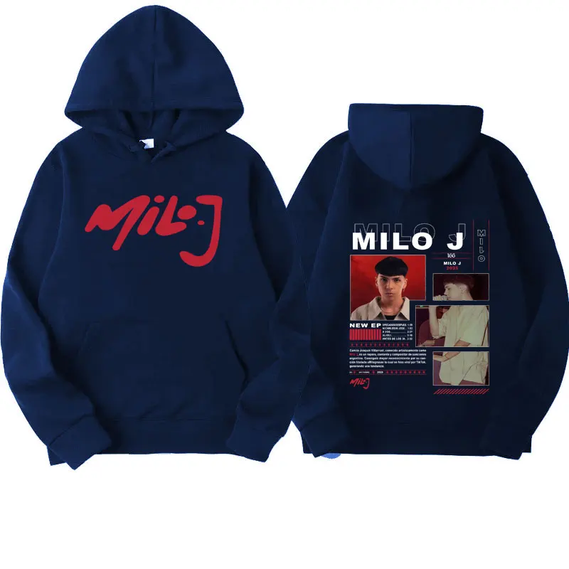العصرية مغني الراب ميلو J ألبوم جديد جولة غطاء الجمالية هوديي الرجال النساء Y2k البلوز الرجال موضة فضفاض البلوفرات المتضخم القمم #2