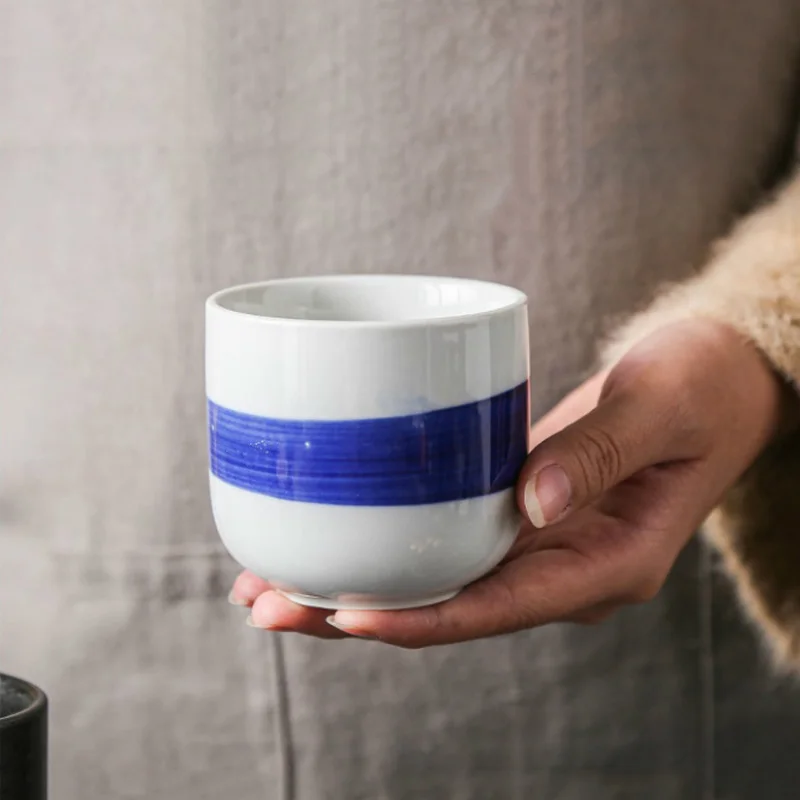 CHANSHOVA-Chinese Porcelain Tea Cup Set, Hand Painted Spray Glaze Ceramic Teacup, Coffee Mug, Chinese Retro Style, H330, 200ml