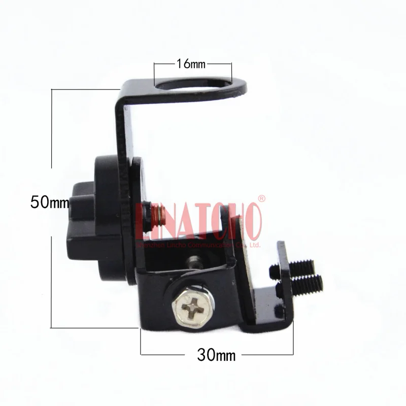 RB-20 Black Mini Car Antenna Mount Small Trunk Lid Hatchback Bracket for Mobile Two-way Radio Antenna UHF Connector