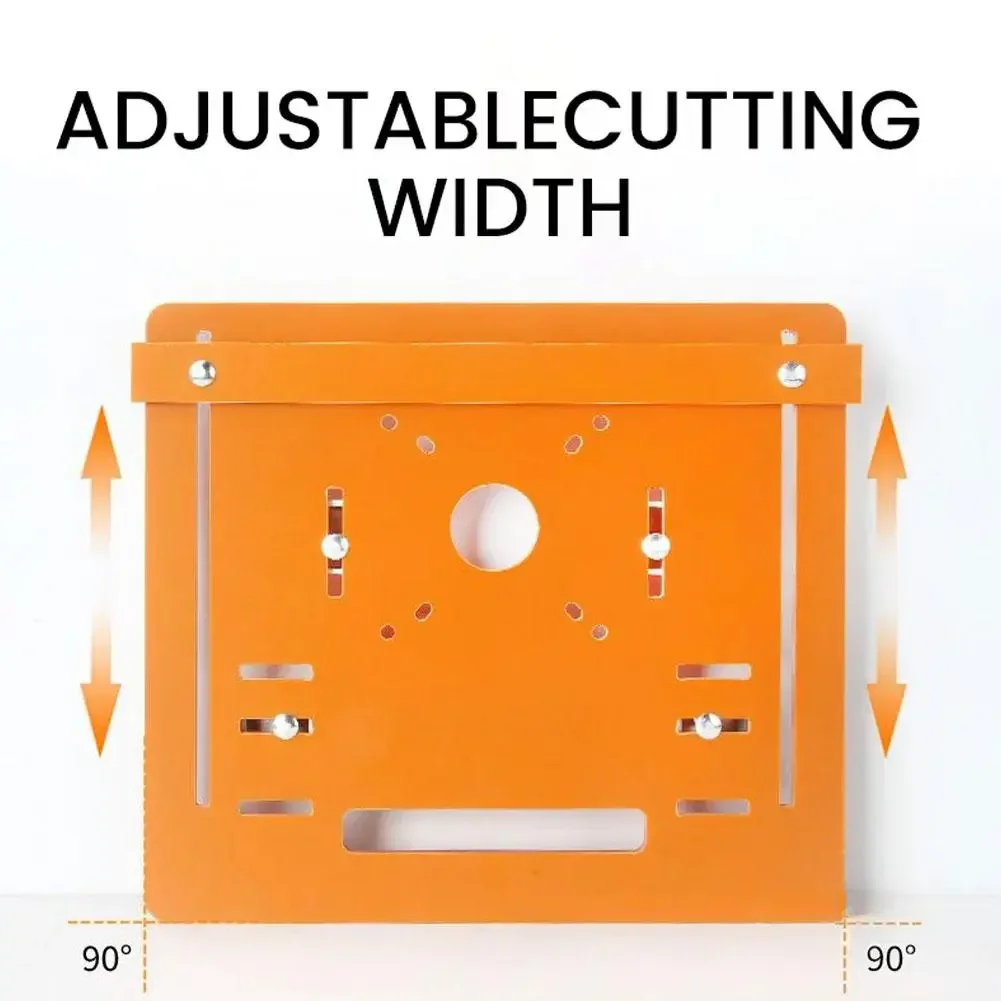 Circular Saw Guide Rail Bottom Plate Adjustable Cutting Machine Bakelite Guide Plate Saw Base Woodworking Bench Accessories