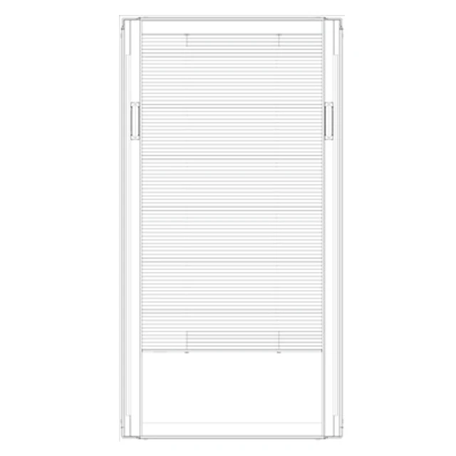 Minetal good quality home curtains and blinds with the double glazing glass double track blinds between glass