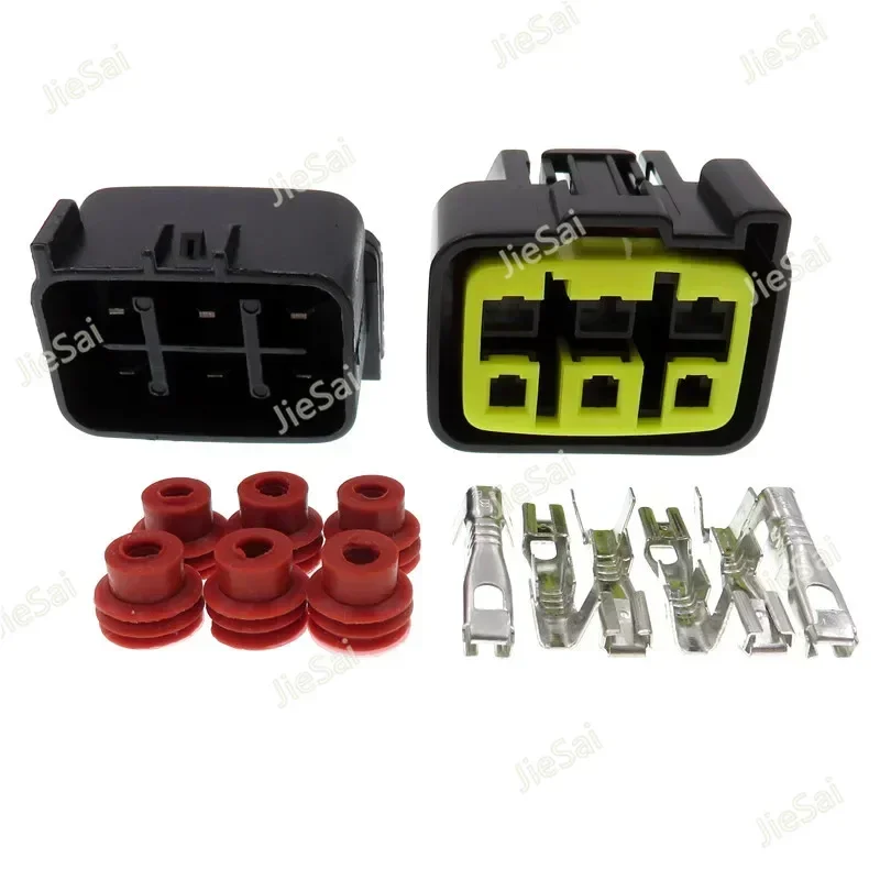6 Pin Female Male Wire Harness Waterproof Automotive MotoCycle Connector