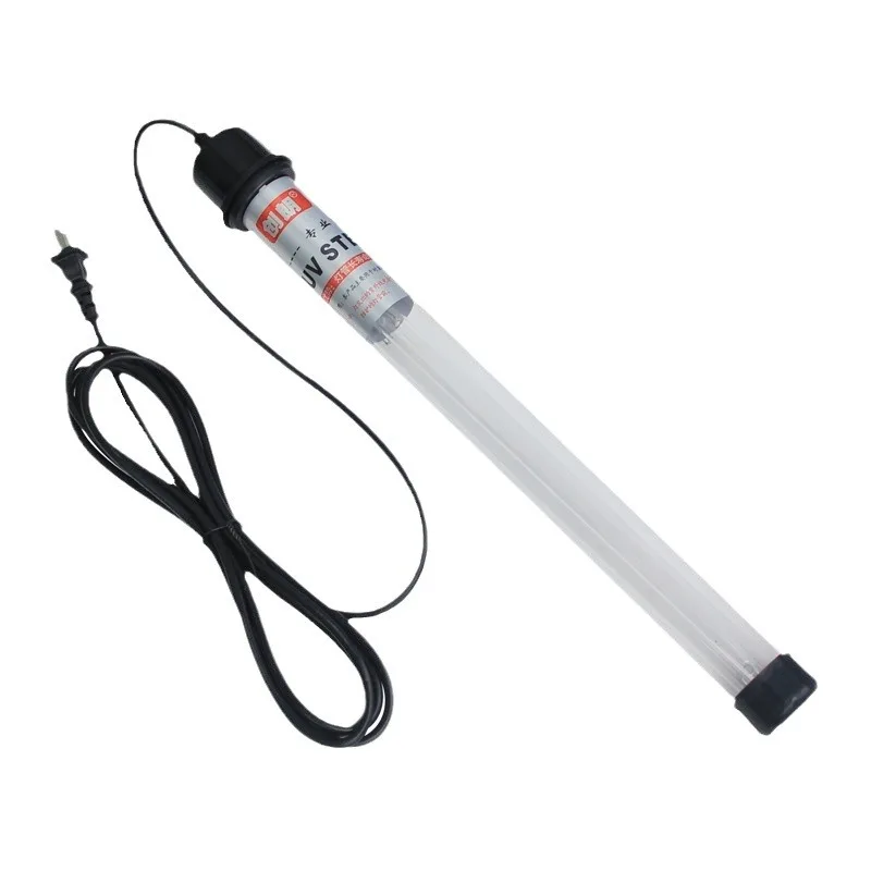 High Power UV Fish Tank Sterilization Lamp Double Tube Waterproof Diving Algae Removal for Aquarium Long Lifespan