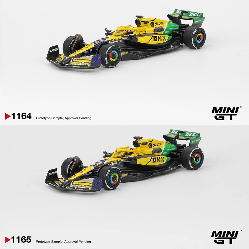 

MINIGT 1/64 McLaren MCL38 #4 Lando Norris #81 Oscar Piastri 2024 F1 2024 Monaco GP Cars Alloy Diecast Metal Model Kids Toys Boys