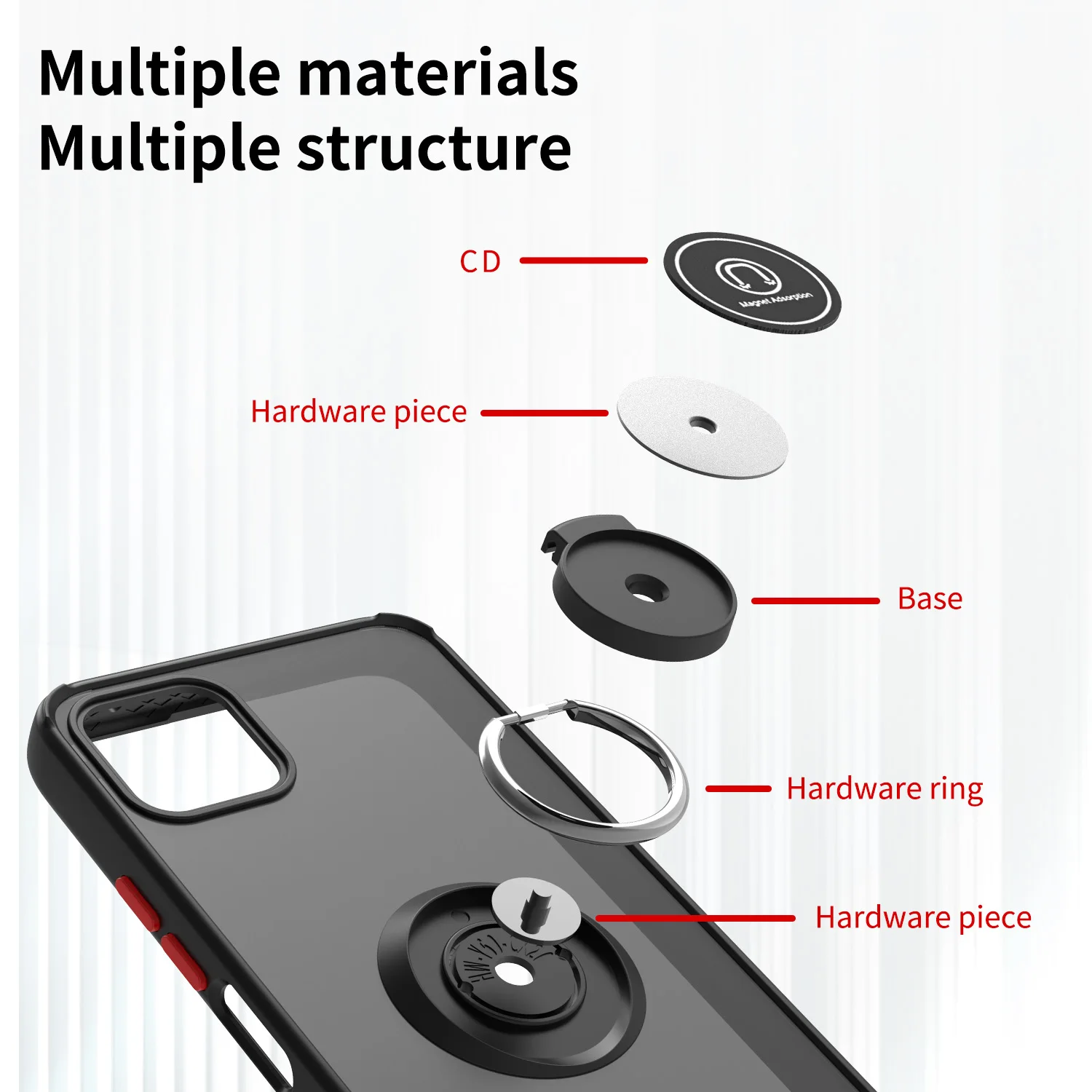 For Huawei Nova Y60 Case Shockproof Armor Magnet 360 Ring Phone Case For Huawei Nova Y60 Y 60 WKG-LX9 Stand Holder Back Cover