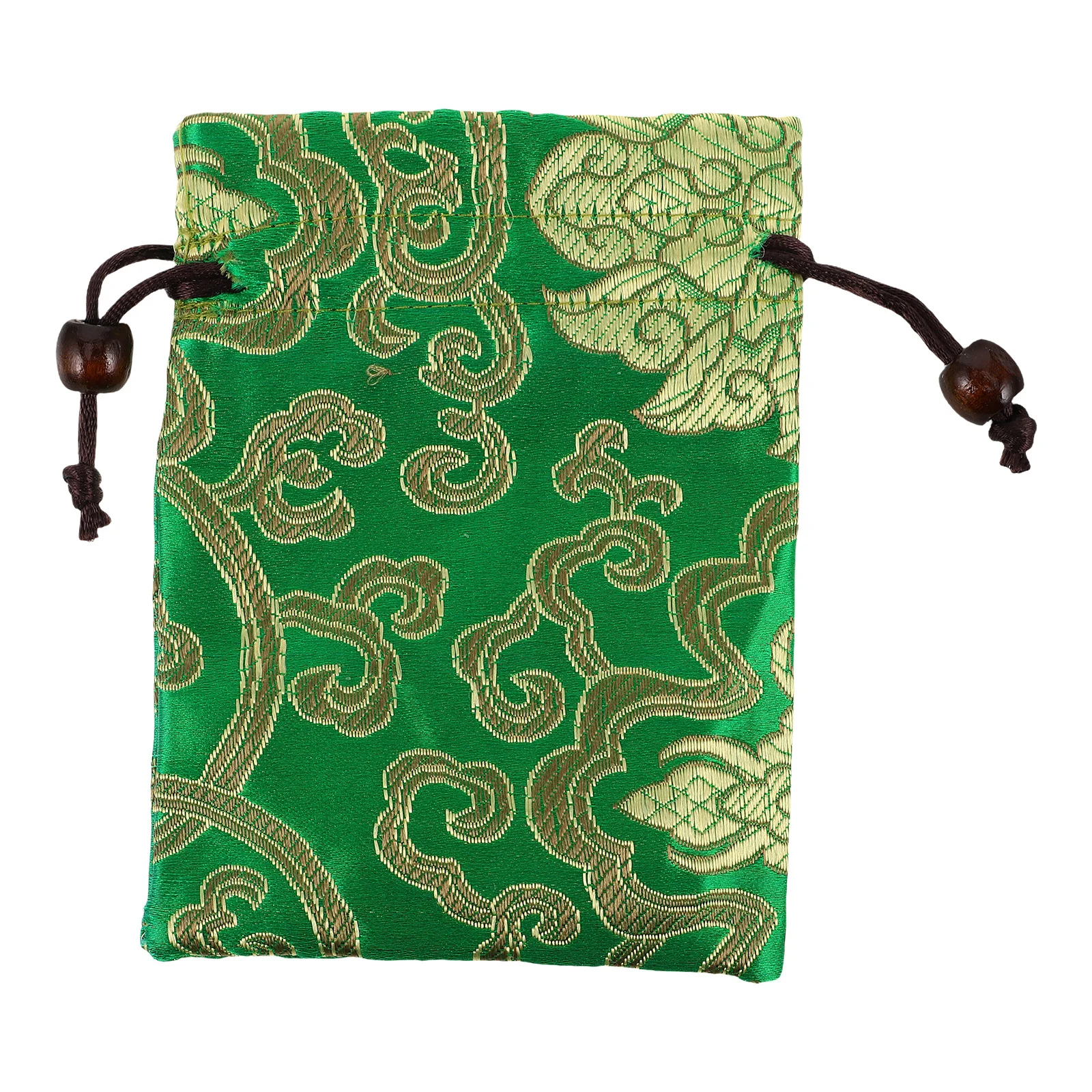 

Silk Brocade Jewelry Pouch Drawstring Storage Bag For Singing Bowls Prayer Beads Bracelets Cash Chinese Traditional Pouch