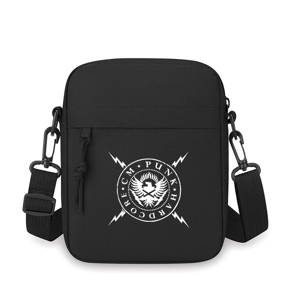 

Punk Rock Freedom Core Emblem Men Crossbody Bag Single Shoulder Women Cartoon Anime Film Printing Design Unisex