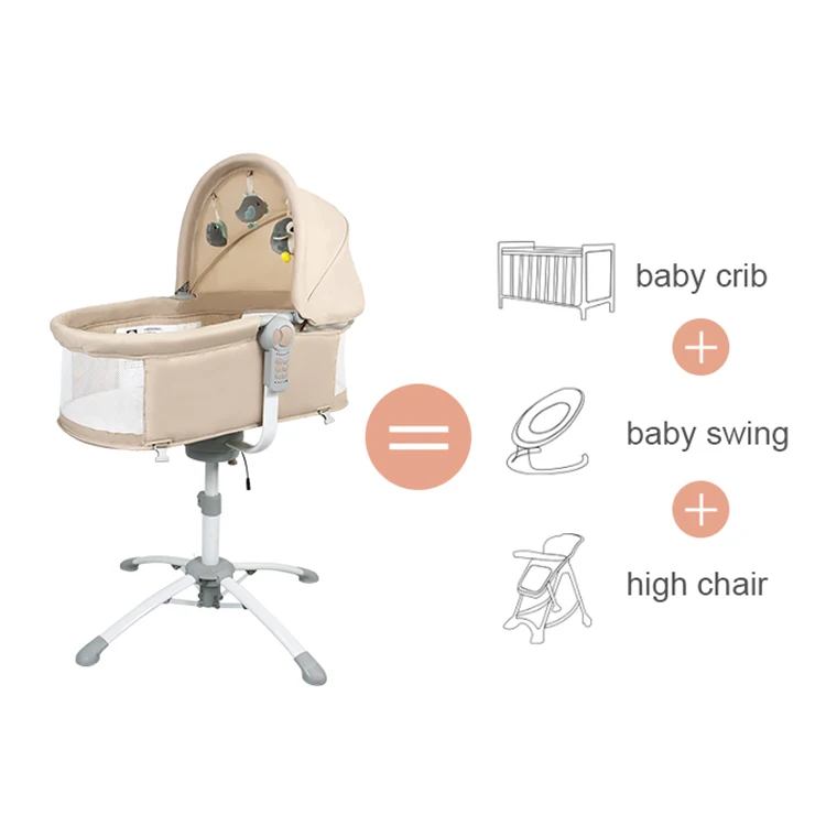 High Quality Newborn Crib Bumper For Babies Infant Bedside Crib Electric Baby Crib With Toys