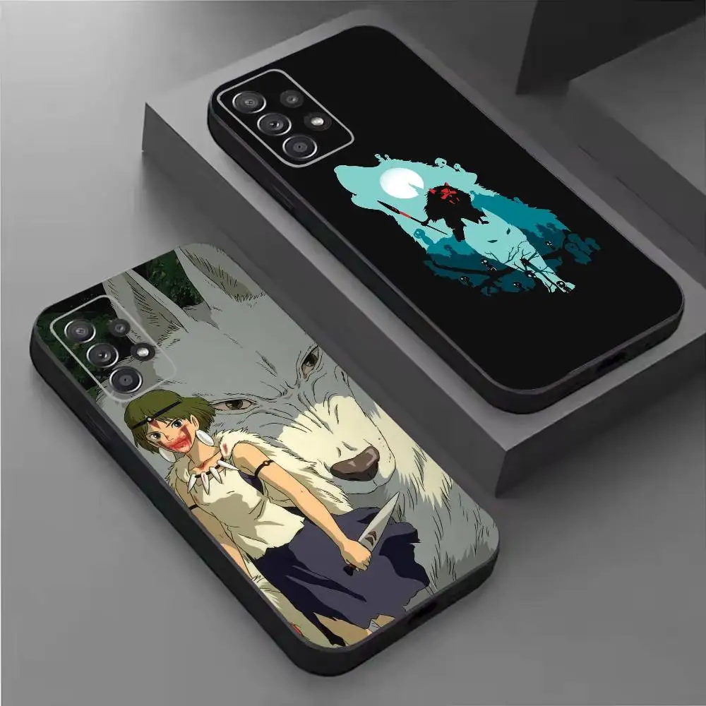 Classic P-Princess M-Mononoke-s Phone Case For Samsung S26,25,24,21,22,21,20,10,9,8,7,6,5,Ultra,Plus,Fe,Lite Black Shell