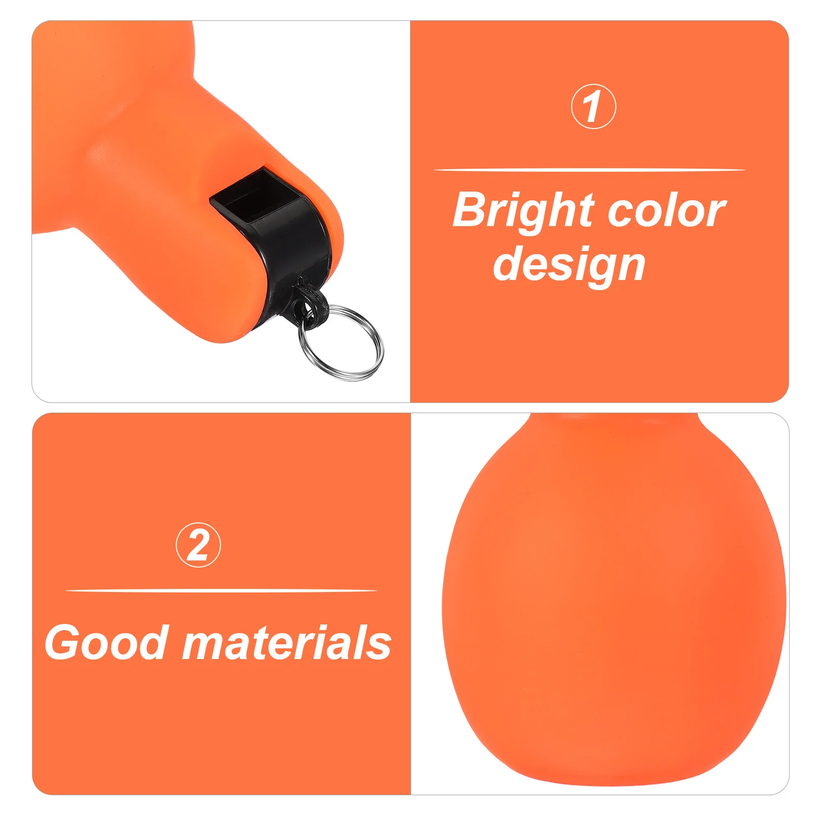 2 قطعة صفارة إنقاذ في الهواء الطلق اليد ضغط المحمولة بصوت عال التخييم التنزه الطوارئ ضغط صافرة للتدريب الرياضي المفاتيح #4