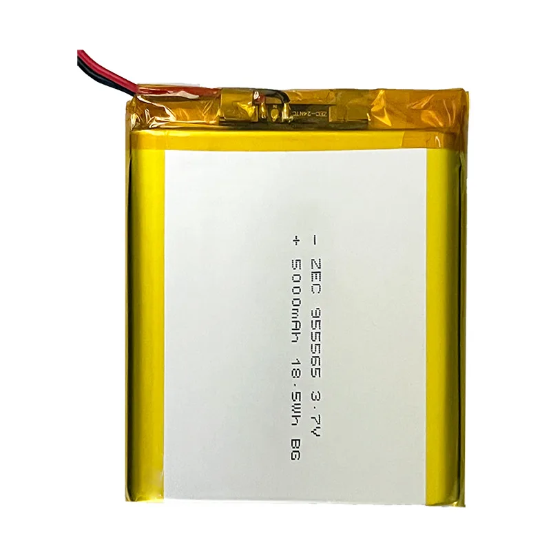 3.7V 5000mAh 955565 Plug for Mobile Power Smart Home Air Conditioning Suit Charging Polymer Lithium Battery Accessories & Parts