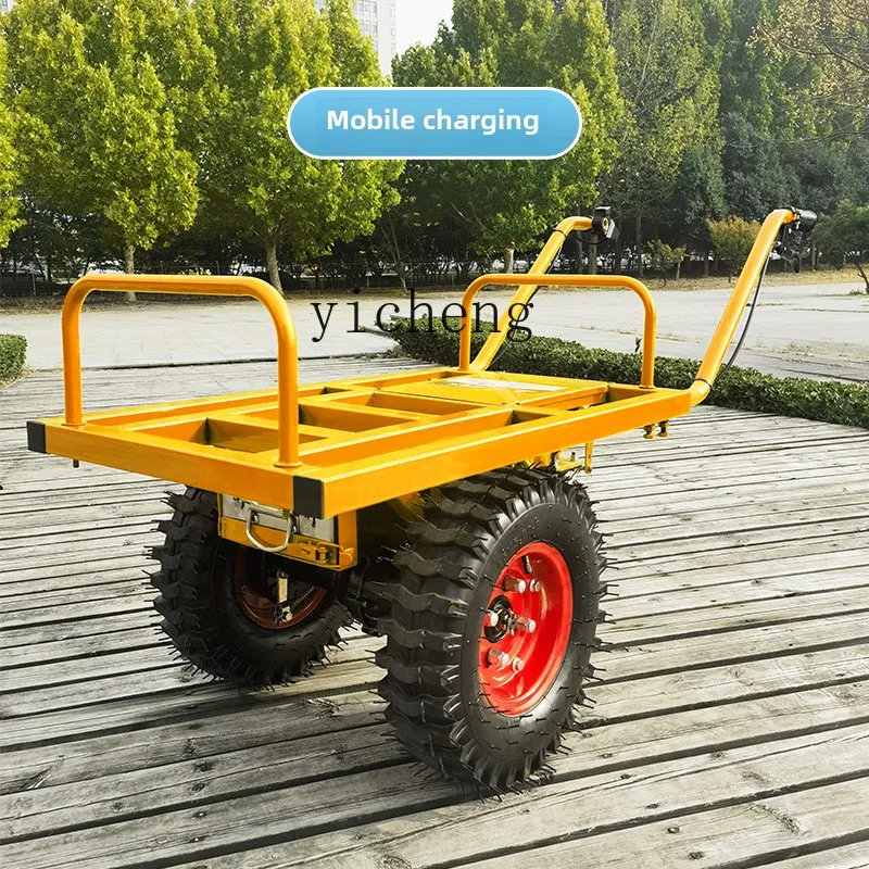 

Two-wheel electric trolley mountain climbing orchard transporter agricultural unicycle chicken bus