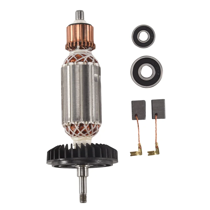 AA63 HOT Angle Grinder Armature Rotor For  9553NB 9553HB N 9555 Rotor With Bearing 607 Angle Grinder Rotor Accessories
