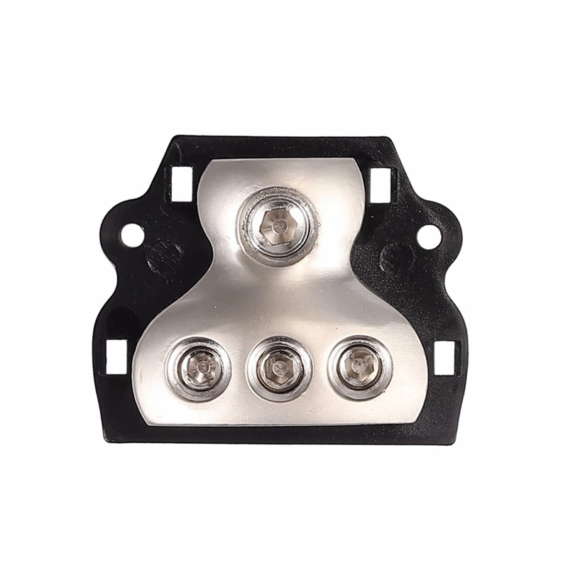 3-Way Power Distribution Block 1X0 Gauge In 3X4 Gauge Out Power Distribution Block For Car Audio Splitter Durable