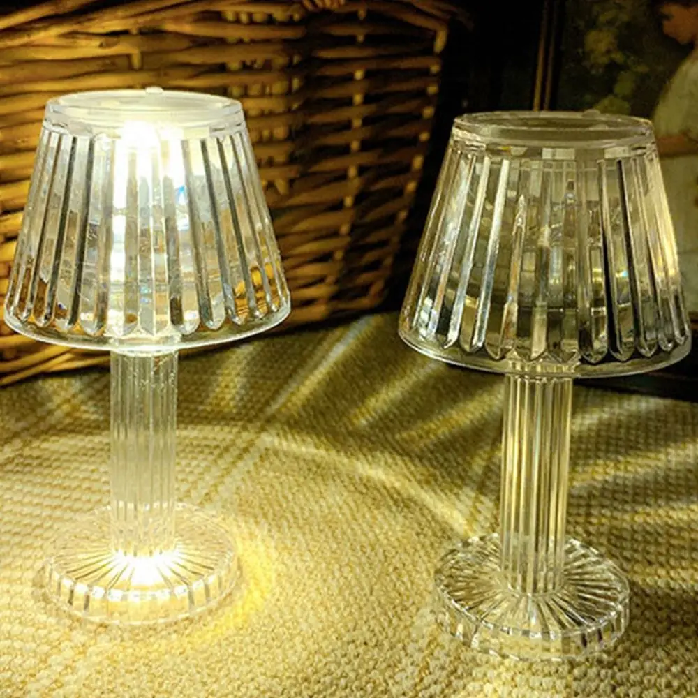 Lampe LED en cristal avec contrôle tactile, ambiance romantique, luminaire décoratif d'intérieur, idéal pour une chambre à coucher, un Bar ou un Restaurant