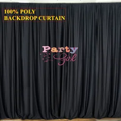 White And Black Panel Poly Wedding Backdrop Curtain Seamless Backdrops Stage Background Event Party Decoration