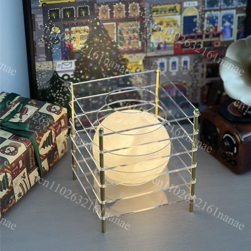 Art Moonlight LED Light - Bedroom Office Multilayer Acrylic DIY Light