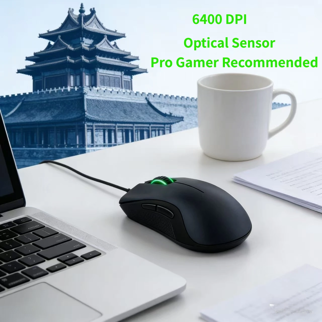 Gaming Wired Mouse 6400DPI Optical Sensor Professional Player Recommended Birthday Graduation Gift