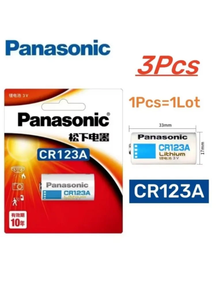 2-20 SZT. Oryginalna bateria litowa Panasonic CR123A 3V do kamery Arlo, CR123A CR17345 DL123A EL123A 123A — zdjęcie produktu 7