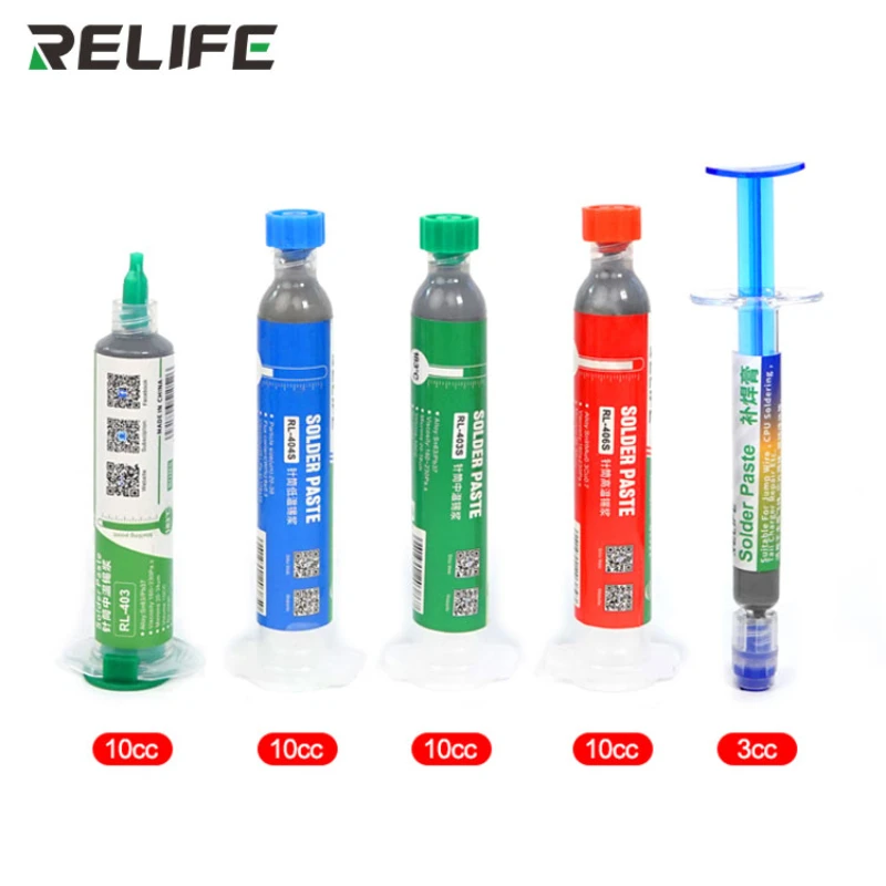 RELIFE Repair Tools Solder Paste Low/Medium/High Temperature Soldering Tin Flux For Chips Computer Phone LED BGA SMD PGA PCB DIY