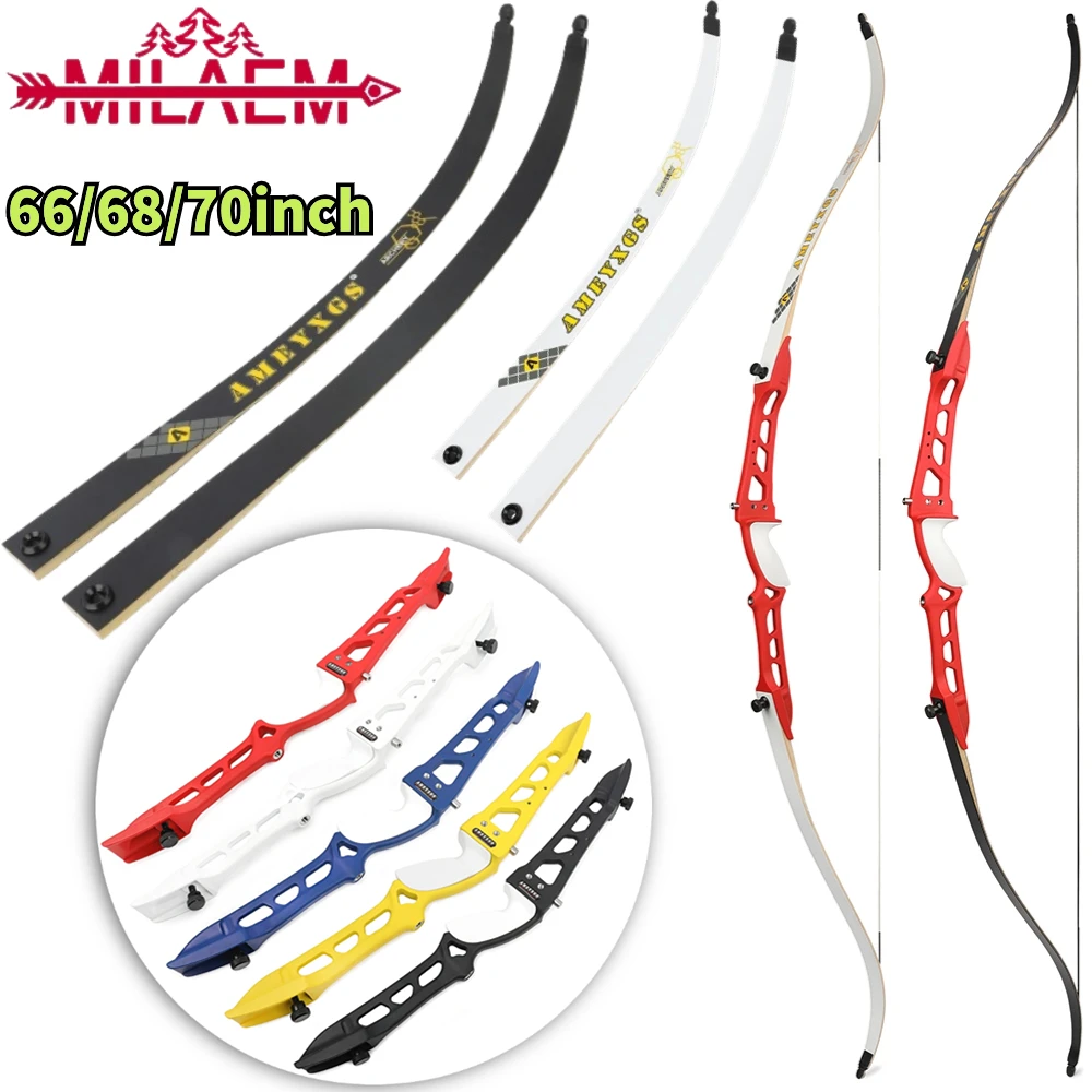 66/68/70inch Archery Takedown Recurve Bow 20-40lbs Alloy Handle Takedown Bow for Right Hand Outdoor Shooting Hunting Accessories