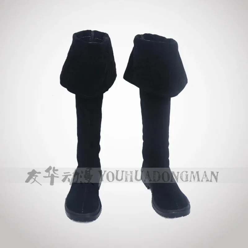 

2025 12 Pirates Of The Caribbean Cos Black Pirate Boots Cosplay Shoes