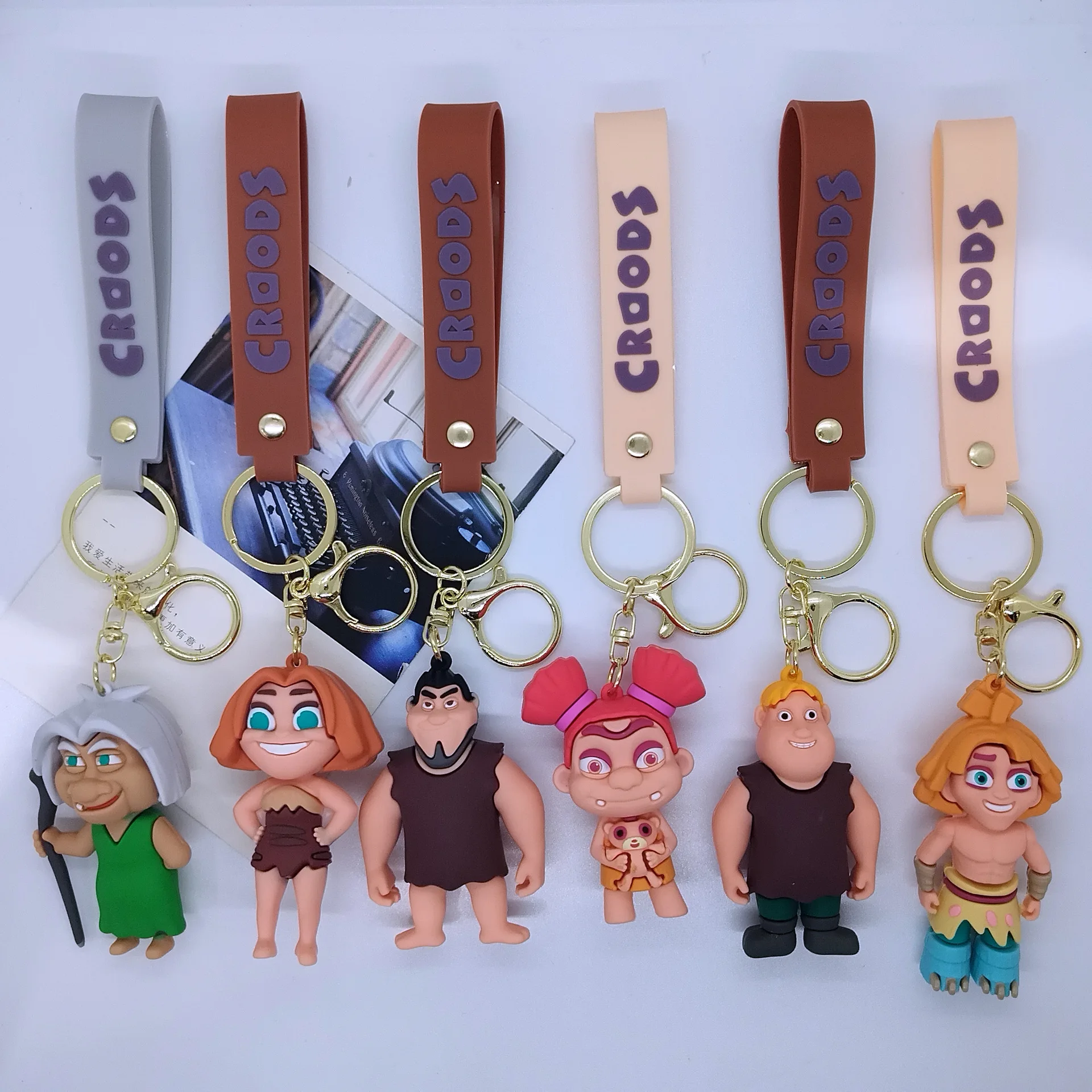

New Creative Cartoon Crazy Primitive Person Keychain Bag Car Keychain Wholesale Cute Personalized Gifts Y2k Anime Cartoon Frind