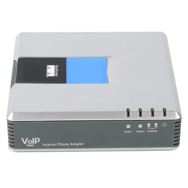 SIP Voip Phone Adapter PAP2T, Dual FXS Gateway, UNLOCKED PAP2-NA For Voip Systems, Comes With US Plug-Y47A