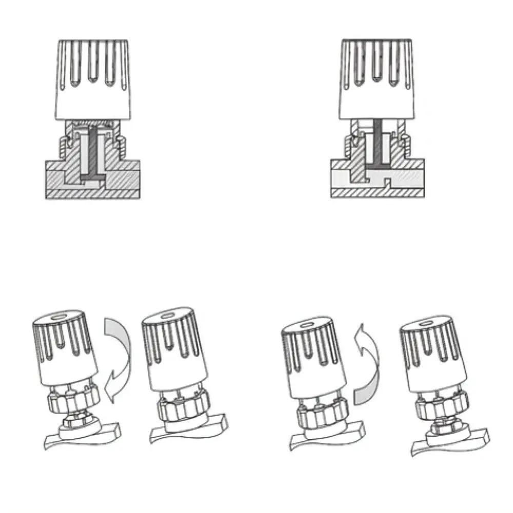 Smart Electric Thermal Valve Actuator For For Junjie Heating System M30 1 5 Manifold Normally Closed Open Regulator Tool