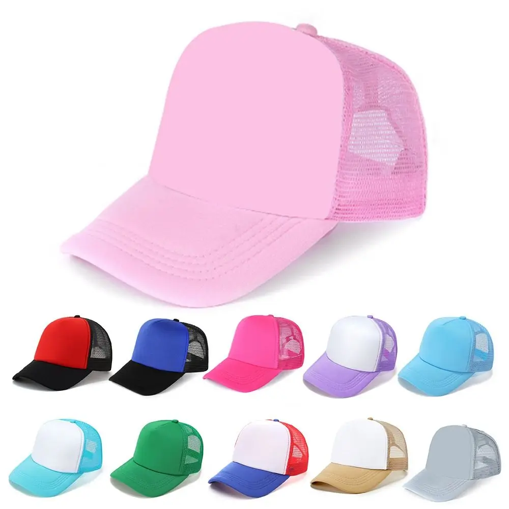 Модная бейсболка из губчатой сетки, дышащая шляпа с широкими полями и солнцезащитным козырьком, регулируемая солнцезащитная шляпа для спорта на открытом воздухе