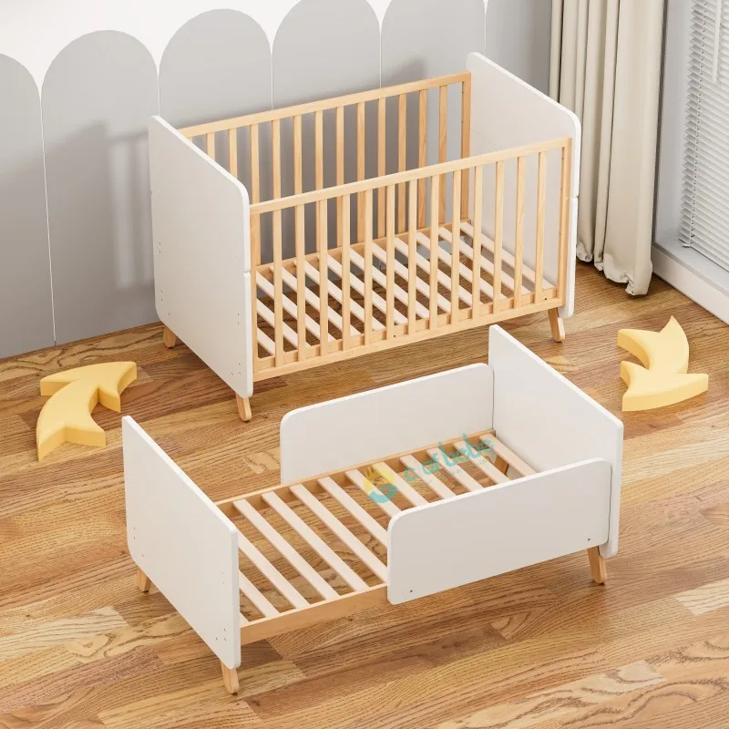 

Hot Selling Multi-Functional Baby Bed Crib Cunas De Bebe Can Be Infant Children's Bed Transformed Into A Child Bed