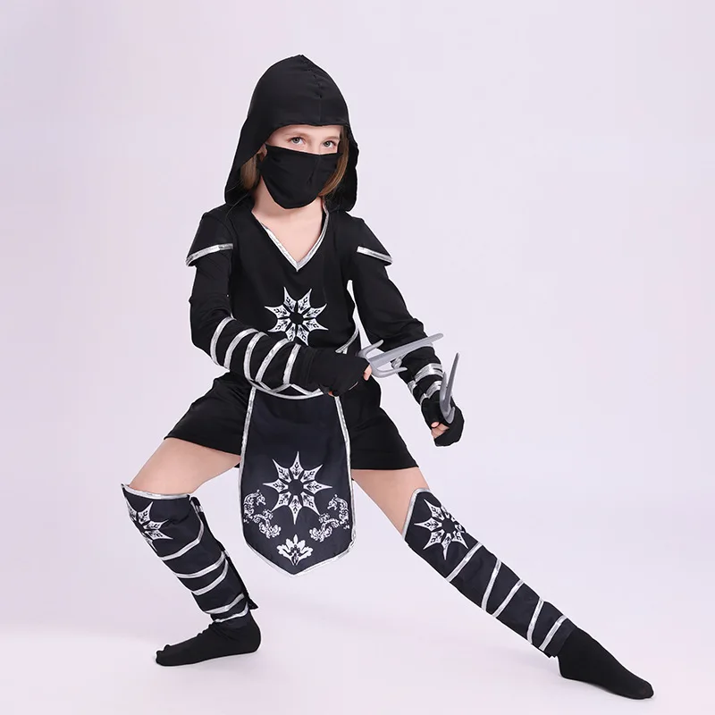 코스프레 할로윈 어린이 닌자 의상 소녀 닌자 옷 역할 놀이 공연 의상 축제 놀이 의상