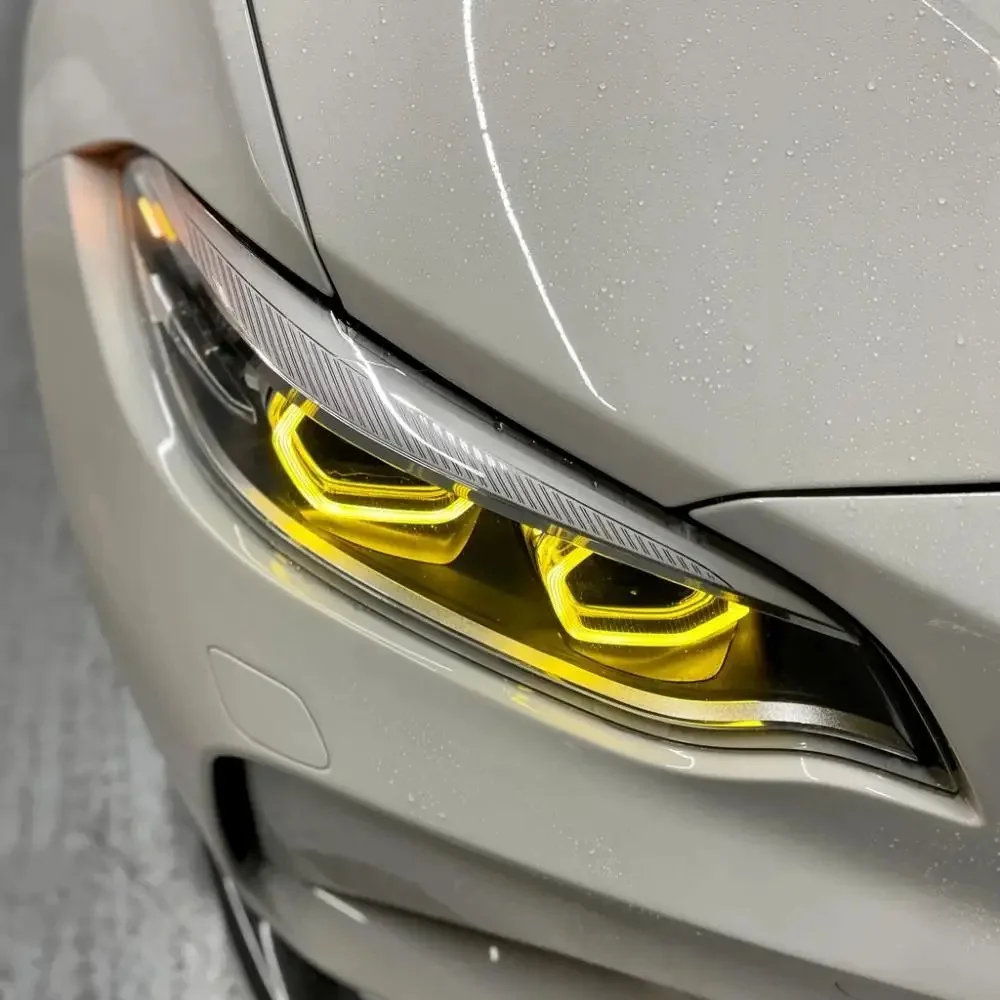 Yellow DRL LED Boards For 2018 2019 2020 BMW F87 F23 F22 LCI M240i 230i M2 Headlight Daytime Running Light Red Blue Angel Eyes
