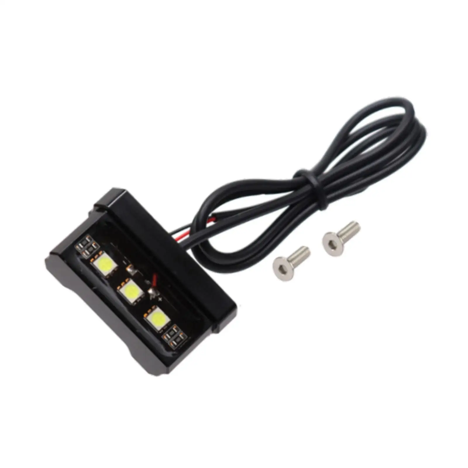 Universal Aluminum Alloy LED License Plate Light Waterproof Tail Lamp Kit Motorcycle Rear Lighting Solution for Motorbike