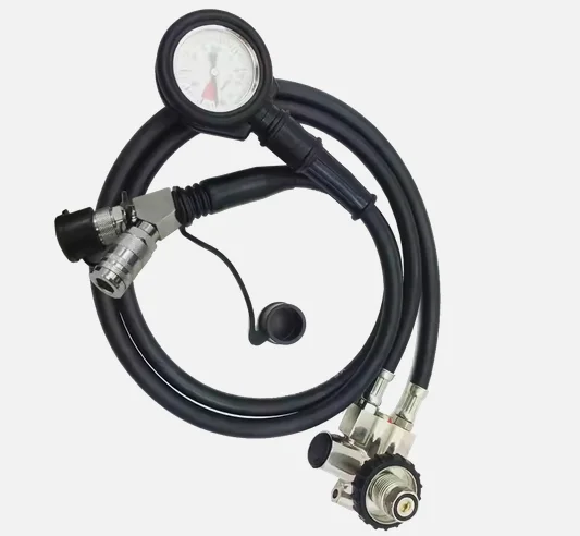 Durable SCBA Pressure Reducer Valve with Multi-Stage Pressure Control and Compatible with Standard Cylinders