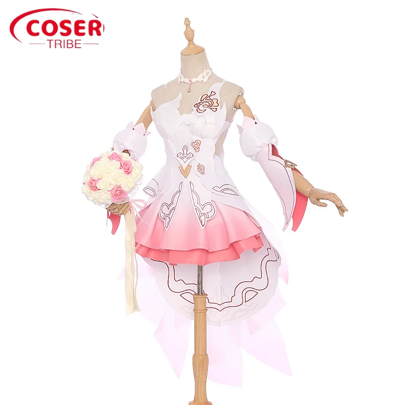 COSER TRIBEAnime juego Honkai Impact 3 Senorita vestido nupcial, disfraz de CosPlay de rol de Carnaval de Halloween, conjunto completo