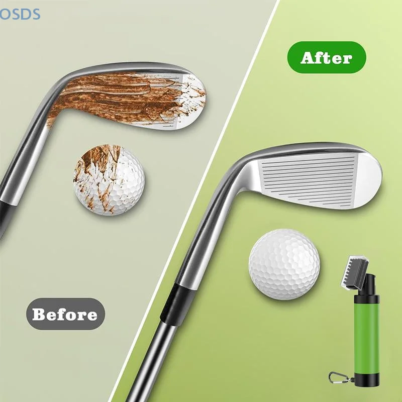 Nettoyeur de Club de Golf, Tube à rainure, brosse de Golf avec tête à poils en Nylon, Tube de réservoir étanche, bouteille à presser