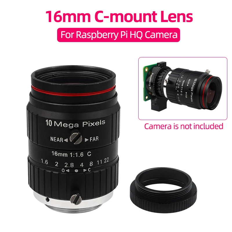 

16mm Lens C-mount Camera Lens for Raspberry Pi High Quality Camera 12.3 MP HQ Camera Mocule