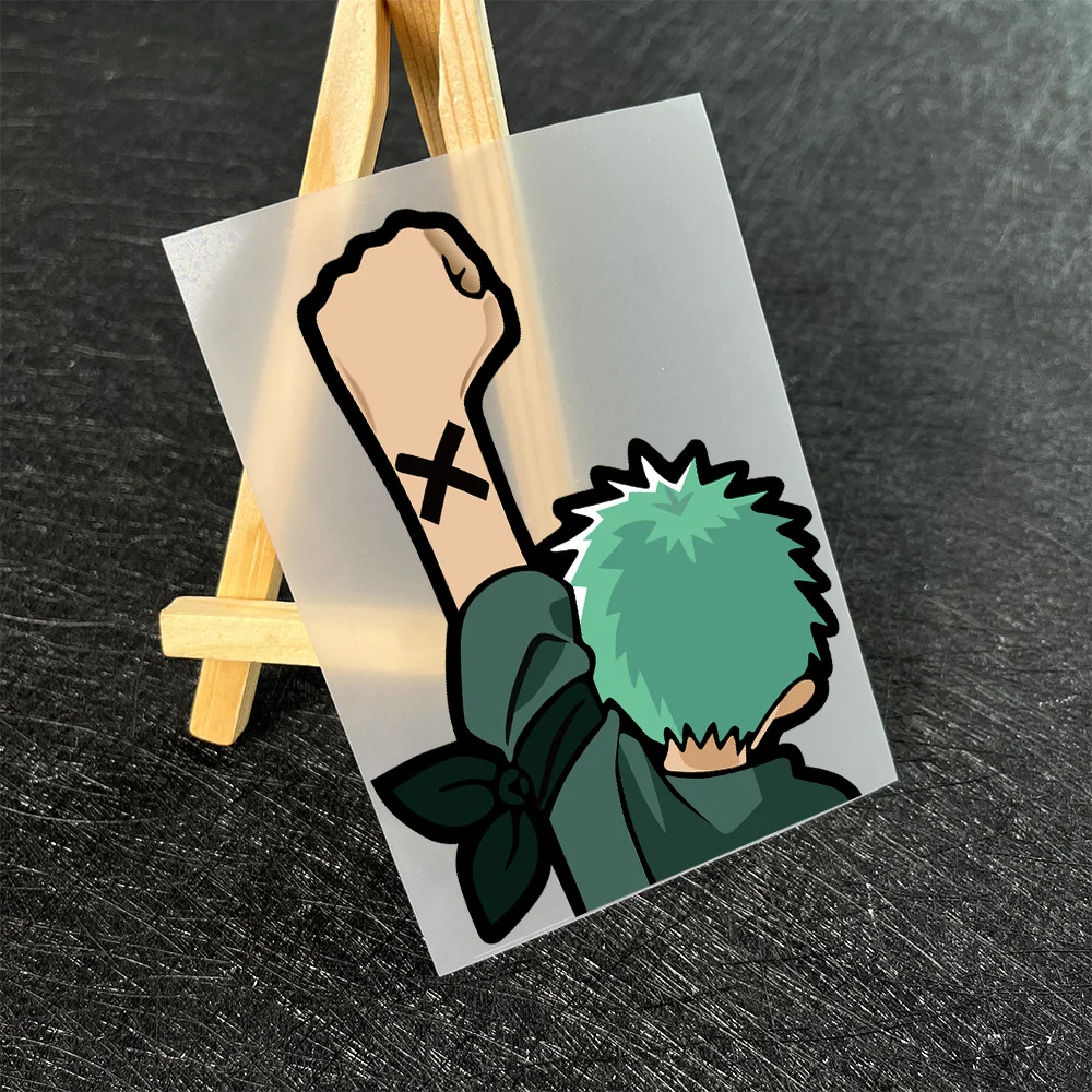 One Piece12cm creative car stickers Luffy Zoro ONE PIECE car decoration Scratch Masking cute ONE PIECE stickers gift - view 6