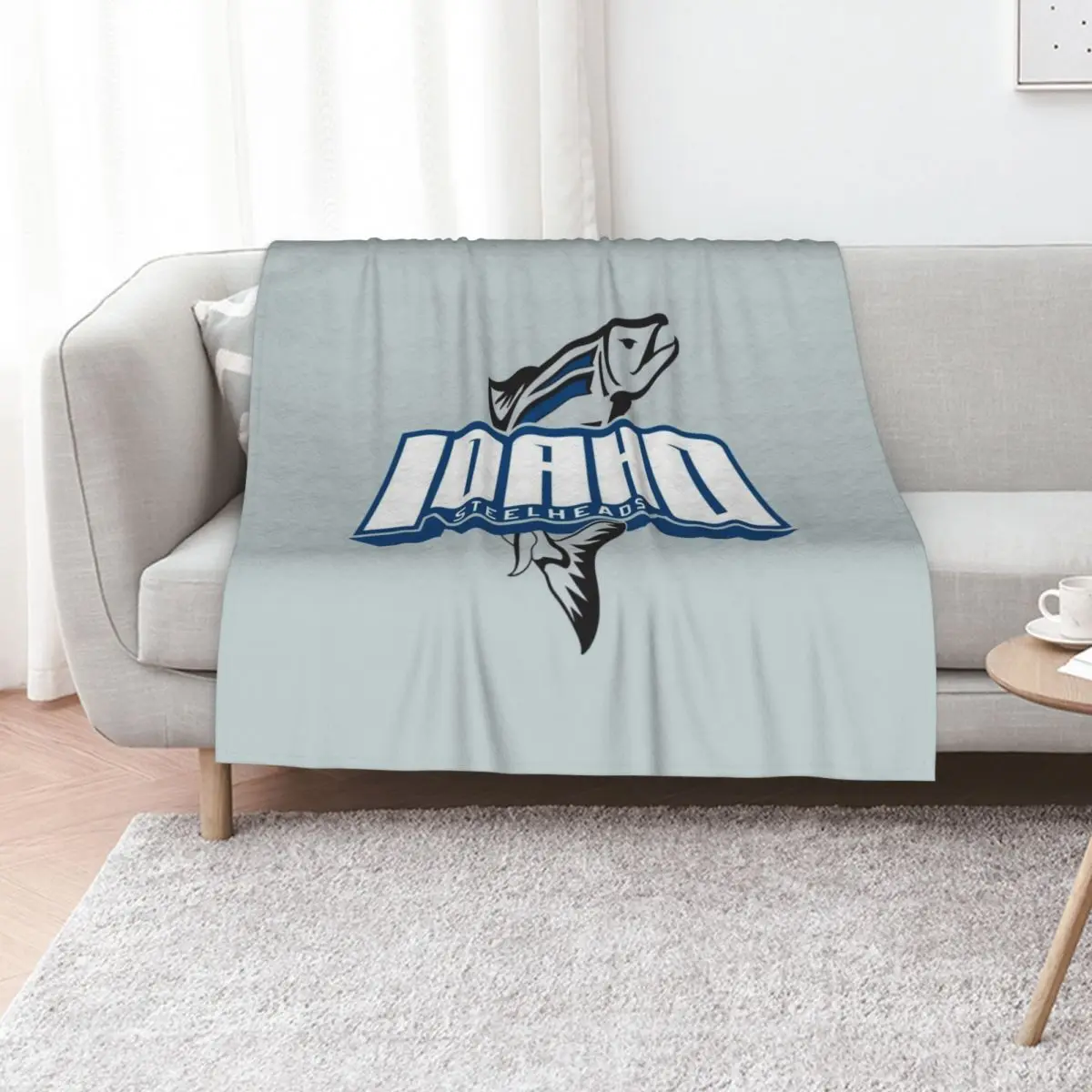 Idaho Steelheads Throw Blanket for winter Hair Personalized Gift Summer wednesday For Baby Blankets