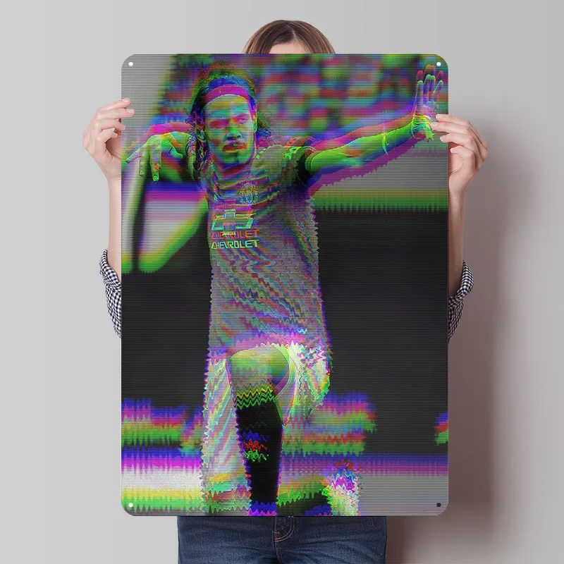 Металлический знак CAVANI CELEBRATION, плакат футболиста, украшения для комнаты, жестяные знаки для футбола на заказ, украшение для стены, кафе-бара