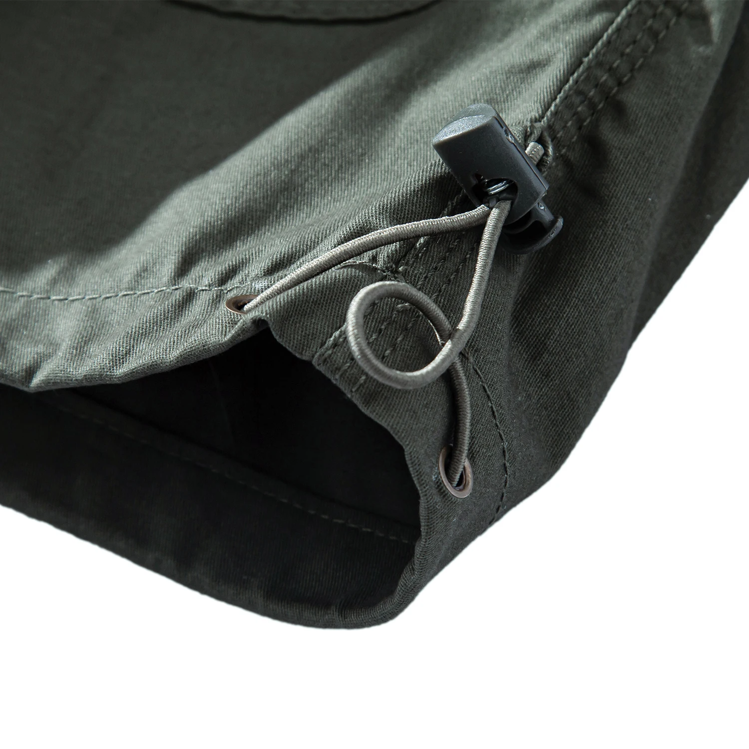 Mens Work Cargo Shorts Elastic Waist Hiking Shorts 7 Pockets 3/4 Below Knee Summer Light Weight Cotton Capri Pants - Image 4
