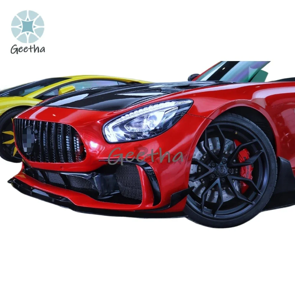 

PD Style Dry Carbon Fiber Car Accessories for Mercedes-Benz AMG GT Front Bumper Canards