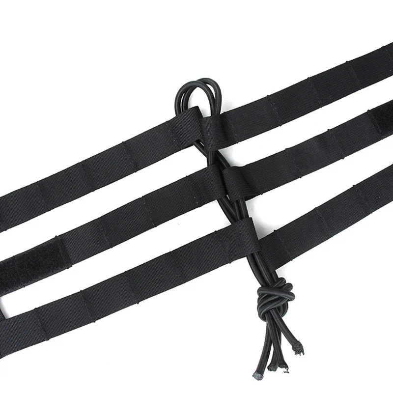 Chaleco táctico negro con sistema MOLLE y hebilla magnética - imagen 5